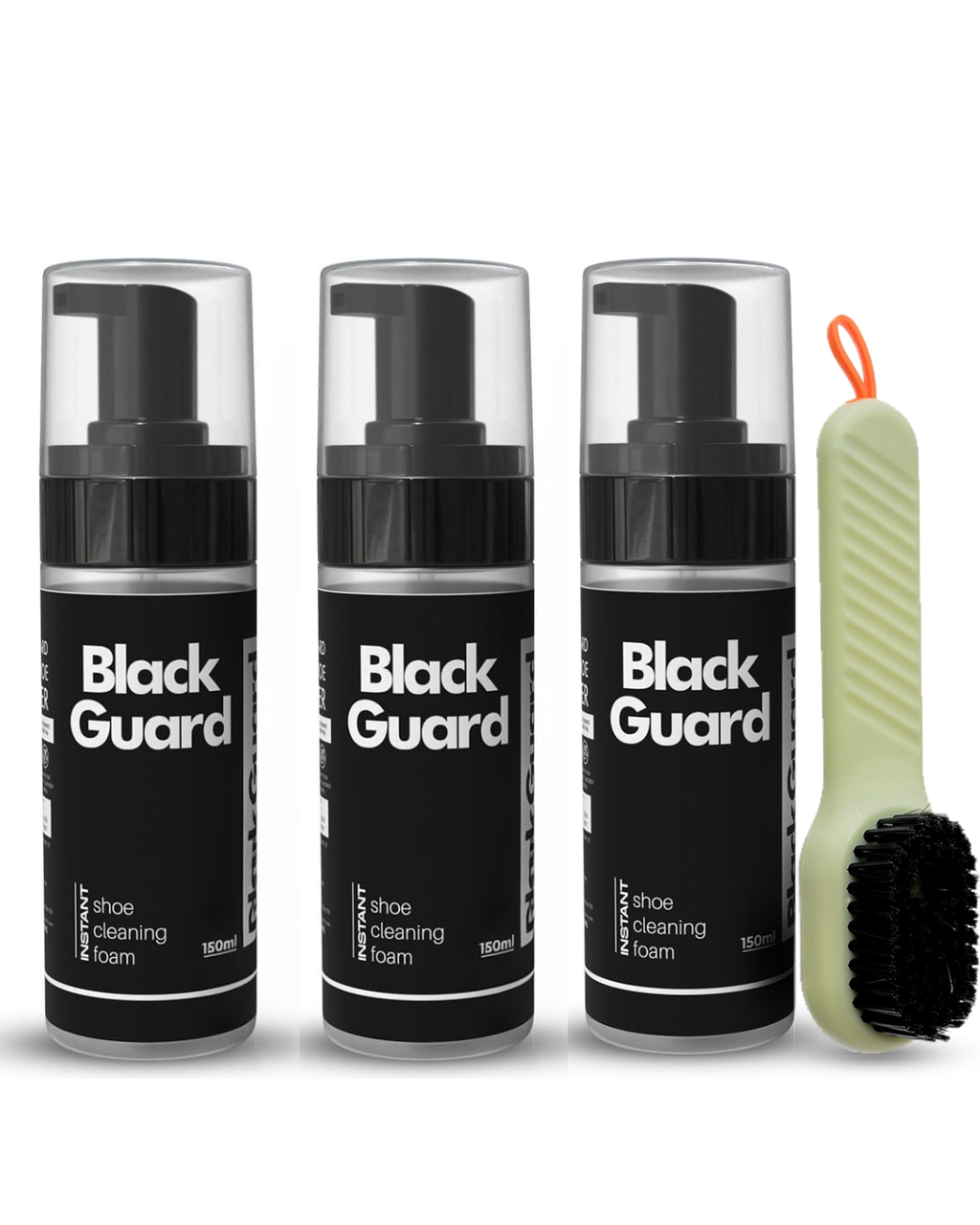 3 Instant Shoe Cleaning Foam With 1 Free Brush