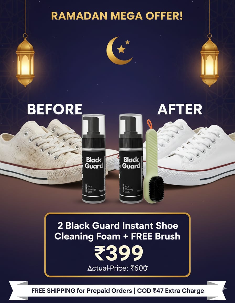 Ramadan Offer 2 Instant Shoe Cleaning Foam With 1 Free Brush